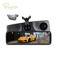 Car Full Screen Mirror Monitor 12V Car Navigation GPS Inner camera hidden front dashcam Dual DVR Car Video