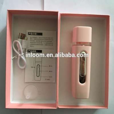 2018 new design 2800mAh cosmetic power bank with nano meter spray water